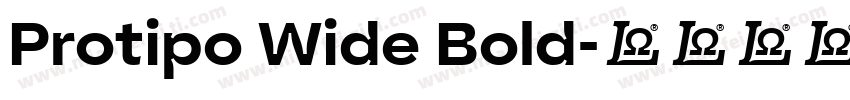 Protipo Wide Bold字体转换